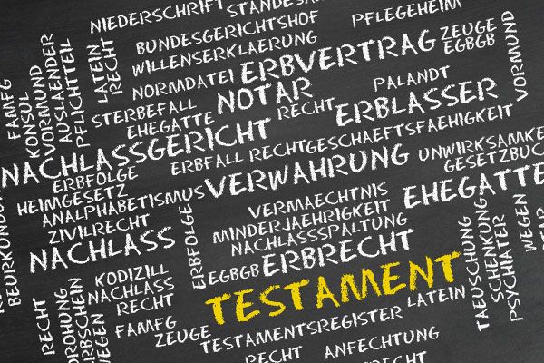 Tafel mit Begriffswolke